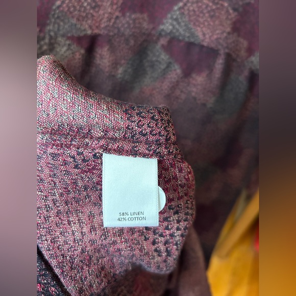 Murano baird mcnutt linen short sleeve button down shirt - Picture 3 of 6